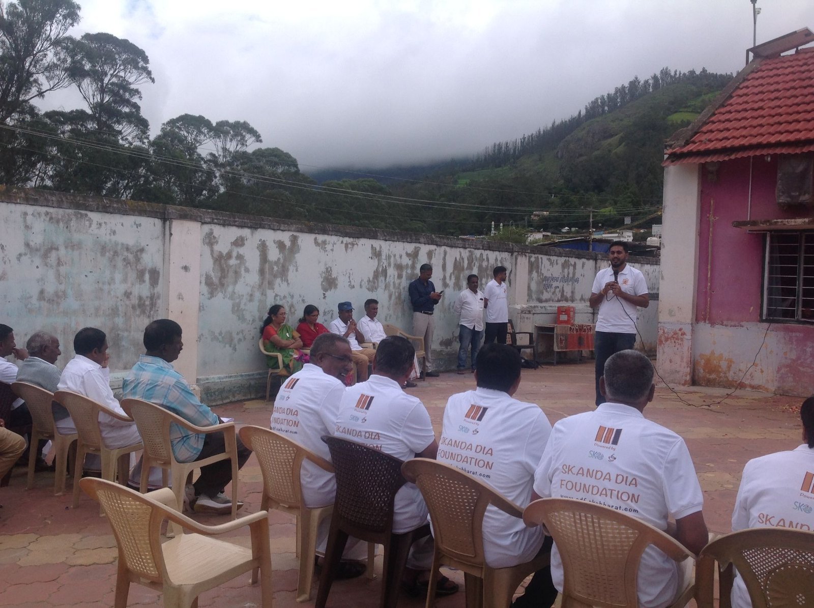 Independence Day celebration at the government school, Yellanalli