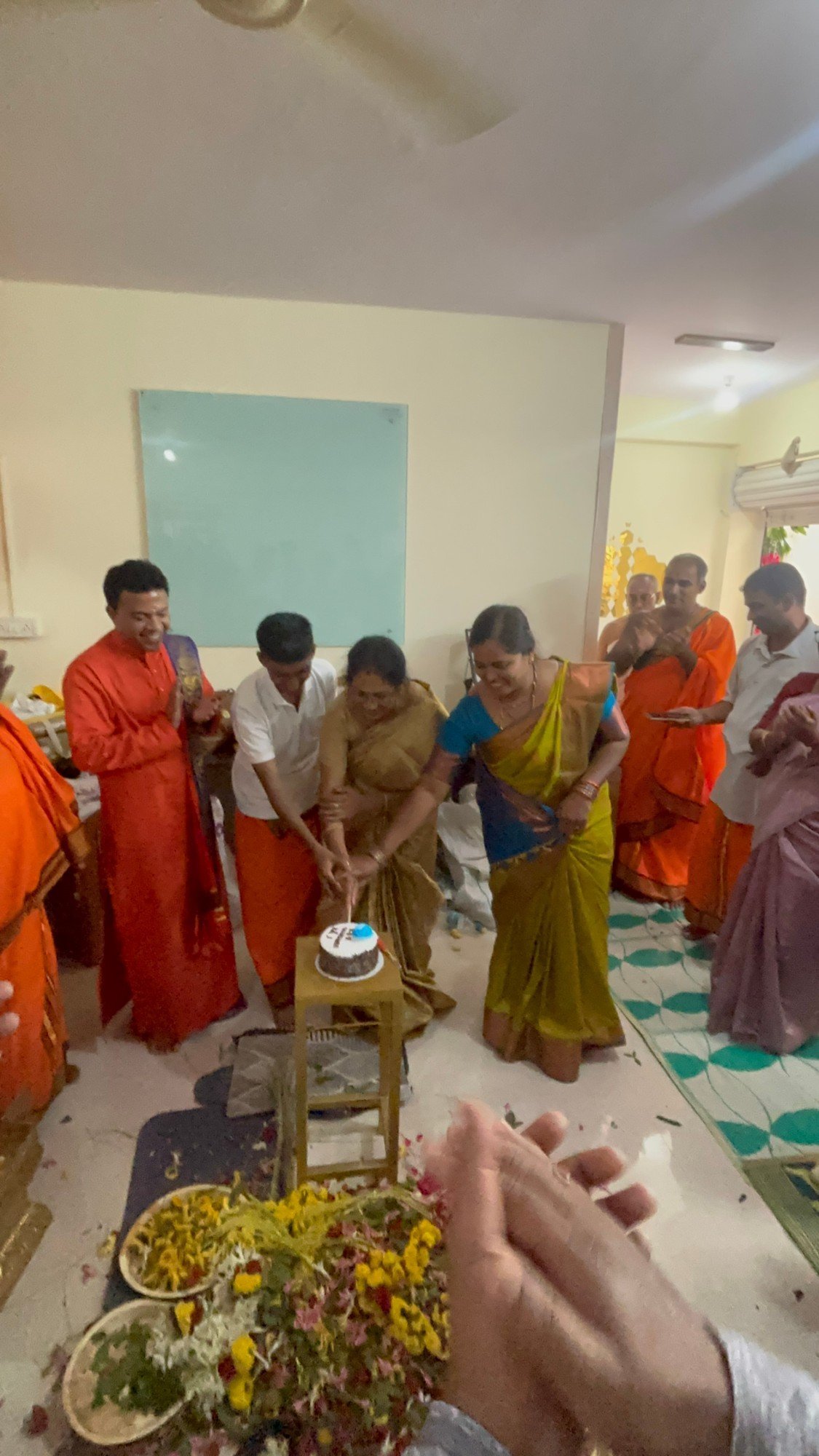 Rudra Abhishekam offered at the Foundation office