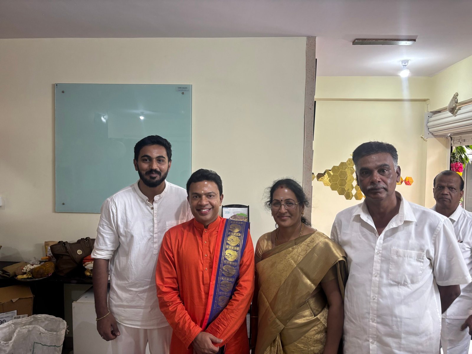 Rudra Abhishekam offered at the Foundation office
