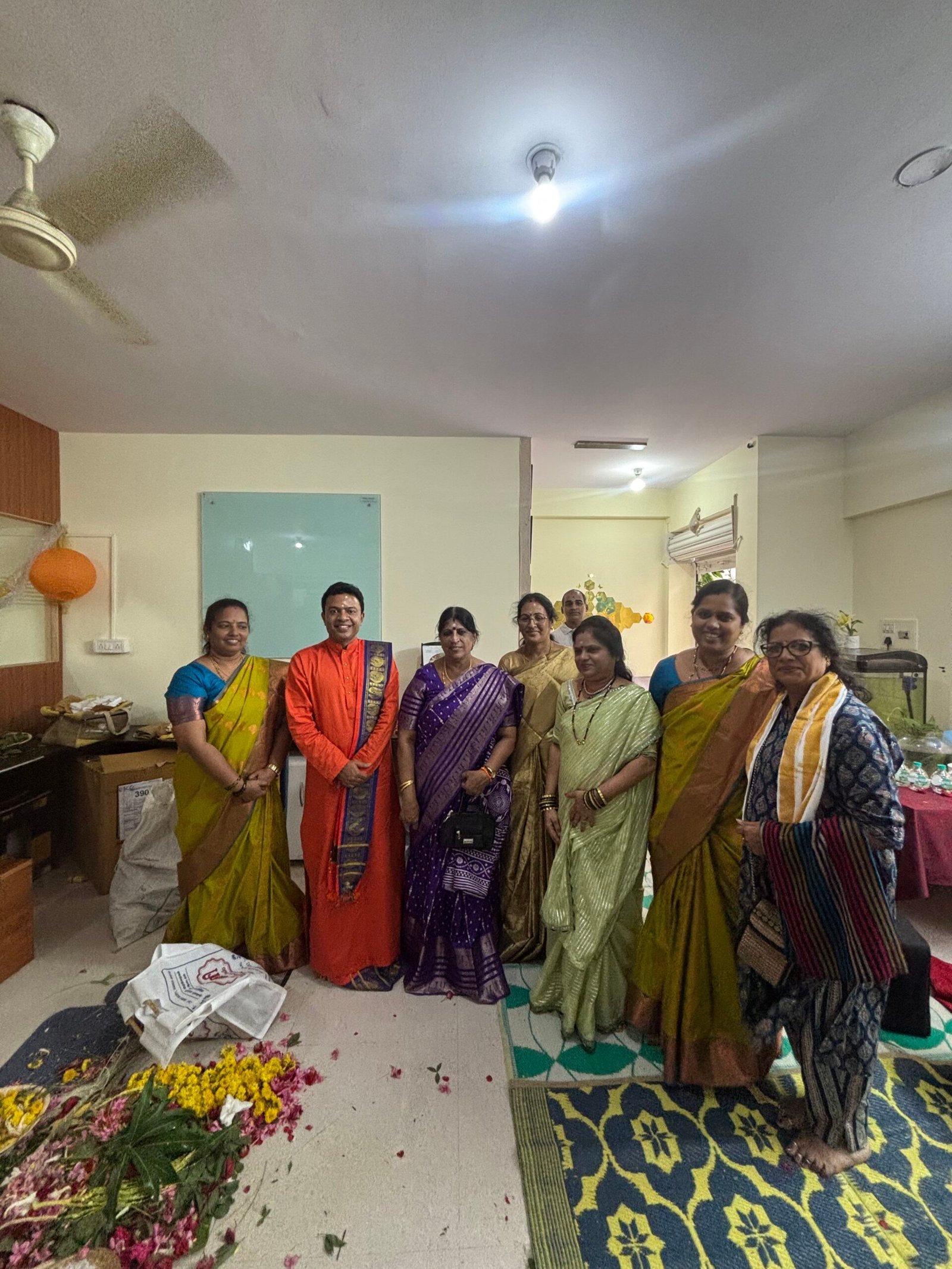 Rudra Abhishekam offered at the Foundation office