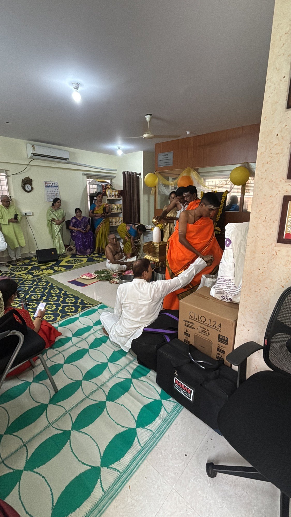 Rudra Abhishekam offered at the Foundation office