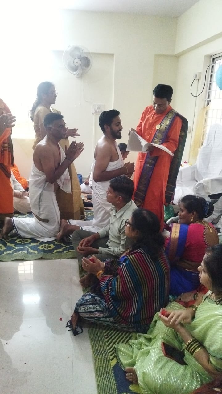 Rudra Abhishekam offered at the Foundation office